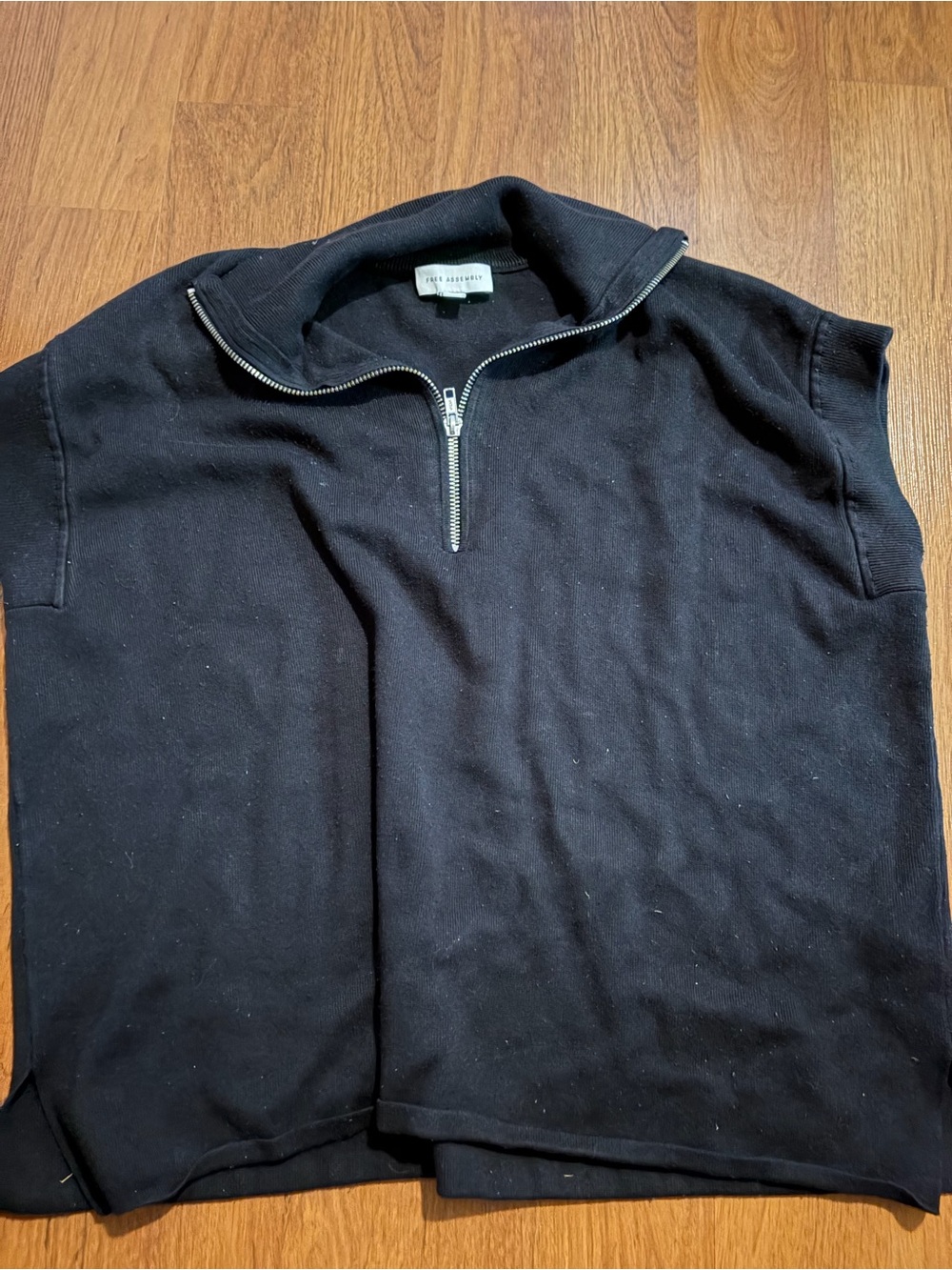 Classic Black Half-Zip Women's Sweater Vest